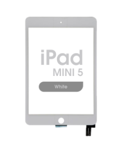 Aftermarket - Glass and Digitizer Touch Panel for iPad Mini 5 (White)
