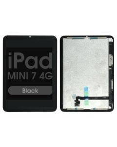 Premium Refurbished - Glass and Digitizer Complete LCD Assembly for iPad Mini 7 (Cellular) (Black)