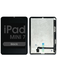 Aftermarket - Glass and Digitizer Complete Assembly for iPad Mini 7 (WiFi / Cellular) (Black)