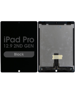 Premium – Glass and Digitizer Complete LCD Assembly for iPad Pro 12.9 2nd Gen w/ Daughterboard (Black)