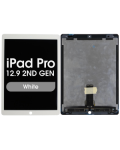 Premium – Glass and Digitizer Complete LCD Assembly for iPad Pro 12.9 2nd Gen w/ Daughterboard (White)