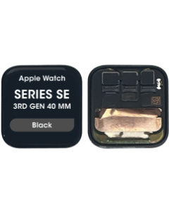 OEM Pull - OLED Screen and Touch Screen Digitizer Assembly for Apple Watch Series SE (3rd Gen) (40mm) (Black)