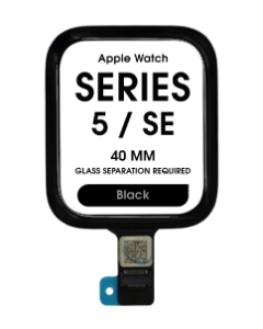 Aftermarket - Touch Screen Digitizer for Apple Watch Series 5 / SE (40 mm) (Glass Separation Required)