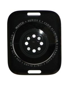 Glass Back Cover for Apple Watch Series 8 (45mm) (Cellular Version) (Black)
