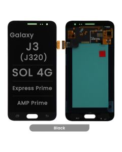 LCD Screen and Digitizer Assembly for Samsung Galaxy J3 (J320) / SOL 4G / Express Prime / AMP Prime (No Frame) (Black)