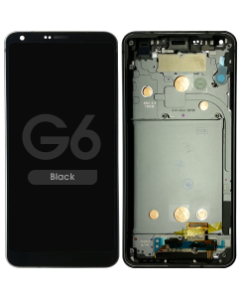 LCD Screen and Digitizer Assembly w/ Frame for LG G6 (Black)
