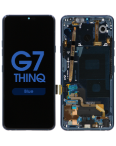 Premium - LCD Screen and Digitizer Assembly w/ Frame for LG G7 ThinQ (Blue)