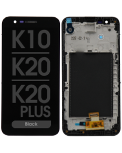 LCD Screen and Digitizer Assembly w/ Frame for LG K10 (2017) / K20 / K20 Plus (Black)