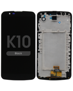 LCD Screen and Digitizer Assembly w/ Frame for LG K10 (Black)