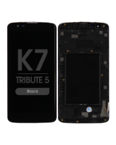 LCD Screen and Digitizer Assembly w/ Frame for LG K7 / Tribute 5 (LS675 / MS330) (Black)