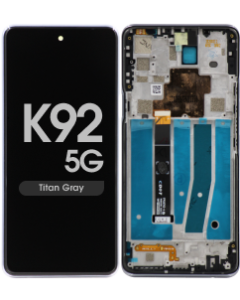 Refurbished - LCD Screen and Digitizer Assembly w/ Frame for LG K92 5G (Titan Gray)