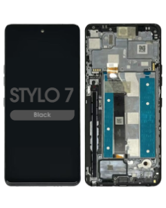 Refurbished - LCD Screen and Digitizer Assembly w/ Frame for LG Stylo 7 (Q740) (Black)