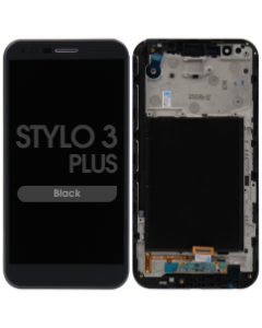 LCD Screen and Digitizer Assembly w/ Frame for LG Stylo 3 Plus (TP450 / M470) (Black)