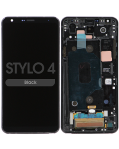 LCD Screen and Digitizer Assembly w/ Frame for LG Stylo 4 (Black)