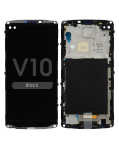 LCD Screen and Digitizer Assembly w/ Frame for LG V10 (Black)