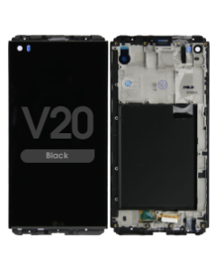 LCD Screen and Digitizer Assembly w/ Frame for LG V20 (Black)