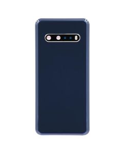 Back Door Battery Cover w/ Rear Camera Lens for LG V60 (Blue)