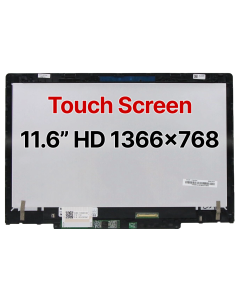 11.6" Touch Screen Assembly LCD HD 1366x768 For Lenovo 500e Chromebook 2nd Gen (Type 81MC)