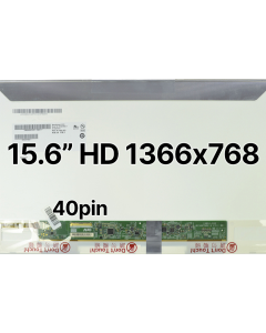 15.6" HD Laptop LCD 1366x768 40pin BLHS Thick Side Tabs Glossy 