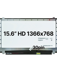 15.6" HD Laptop LCD 1366x768 30pin BRHS Slim Top & Bottom Tabs Glossy 