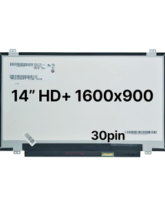 14" HD+ Laptop LCD 1600x900 30pin BRHS Slim Top & Bottom Tabs Matte 