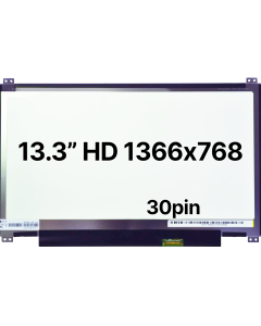 13.3" HD Laptop LCD 1366x768 30pin BRHS Slim Top & Bottom Tabs Matte 