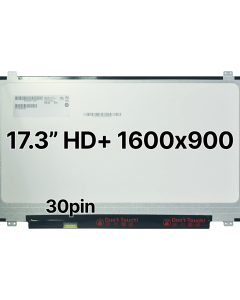 17.3" HD+ Laptop LCD 1600x900 30pin BLHS Slim Top & Bottom Tabs Matte 