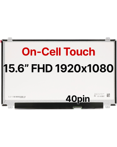15.6" FHD Laptop LCD 1920x1080 40pin BRHS On-Cell Touch Slim Top & Bottom Tabs Glossy 