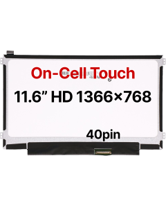 11.6" HD Laptop LCD 1366x768 40pin BRHS On-Cell Touch Slim Side Tabs Matte 