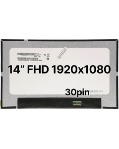 14" FHD Laptop LCD 1920x1080 30pin BRHS Slim No Tabs Matte 