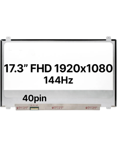 17.3" FHD Laptop LCD 1920x1080 40pin BLHS 144hz Slim Top & Bottom Tabs Glossy 