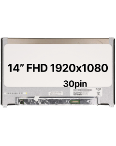 14" FHD Laptop LCD 1920x1080 30pin BRHS Slim Bottom Tabs Only Matte 