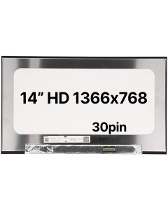 14" HD Laptop LCD 1366x768 30pin BRHS Nano Edge No Tabs Matte 