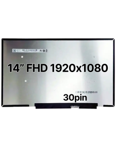 14" FHD Laptop LCD 1920x1080 30pin BRHS Nano Edge No Tabs Glossy 