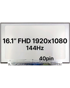 16.1" FHD Laptop LCD 1920x1080 40pin BRHS 144hz Nano Edge No Tabs Matte 