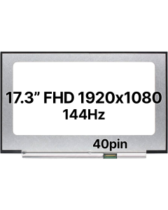 17.3" FHD Laptop LCD 1920x1080 40pin BRHS 144hz Nano Edge No Tabs Glossy 