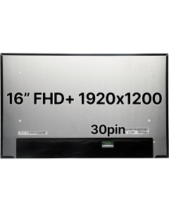 16" FHD+ Laptop LCD 1920x1200 30pin BRHS Nano Edge No Tabs Matte