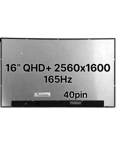 16" QHD+ Laptop LCD 2560x1600 40pin BRHS 165hz Nano Edge No Tabs Matte 