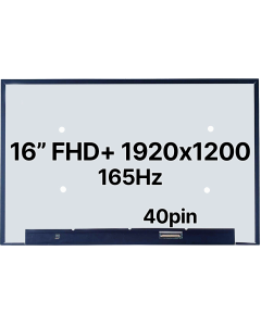 16" FHD+ Laptop LCD 1920x1200 40pin BRHS 165Hz Nano Edge No Tabs Matte 