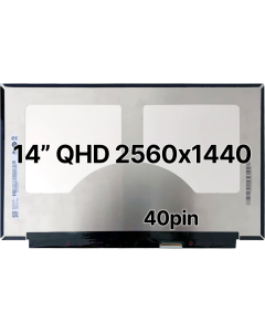 14" QHD Laptop LCD 2560x1440 40pin BRHS Nano Edge No Tabs Matte 
