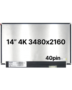 14" 4K Laptop LCD 3480x2160 40pin BRHS Nano Edge No Tabs Matte 
