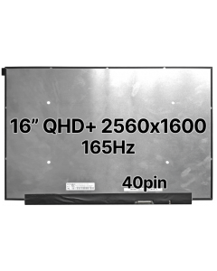 16" QHD+ Laptop LCD 2560x1600 40pin BRHS 120hz Nano Edge No Tabs Glossy