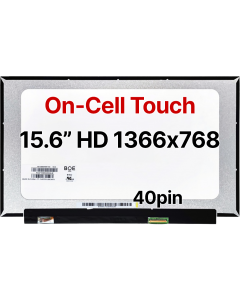 15.6" HD Laptop LCD 1366x768 40pin BRHS On-Cell Touch No Tabs Matte 