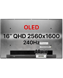 16" QHD Laptop LCD 2560x1600 40pin BRHS 240Hz Nano Edge No Tabs Matte 