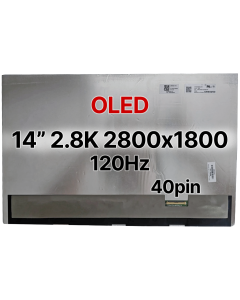 14" 2.8K Laptop OLED 2880x1800 40pin BRHS 120Hz Nano Edge No Tabs Matte 