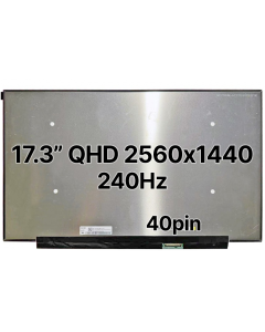 17.3" QHD Laptop LCD 2560x1440 40pin BRHS 240Hz Nano Edge No Tabs Matte 