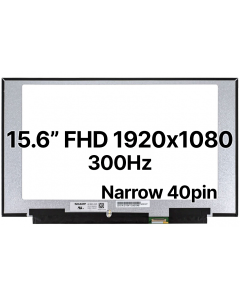 15.6" FHD Laptop LCD 1920x1080 Narrow 40pin BRHS 300Hz Nano Edge No Tabs Matte 