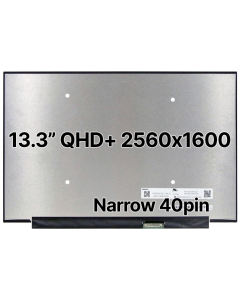 13.3" QHD+ Laptop LCD 2560x1600 Narrow 40pin BRHS Nano Edge No Tabs Matte