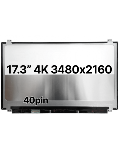 17.3" 4K Laptop LCD 3480x2160 40pin BLHS Nano Edge Top & Bottom Tabs Matte