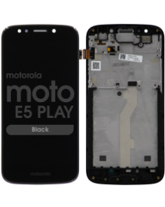 LCD Screen and Digitizer Assembly w/ Frame for Motorola Moto E5 Play (XT1921) (Black)